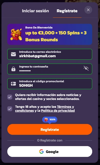 Registro en Coolzino Casino España: cómo crear tu cuenta paso a paso visual