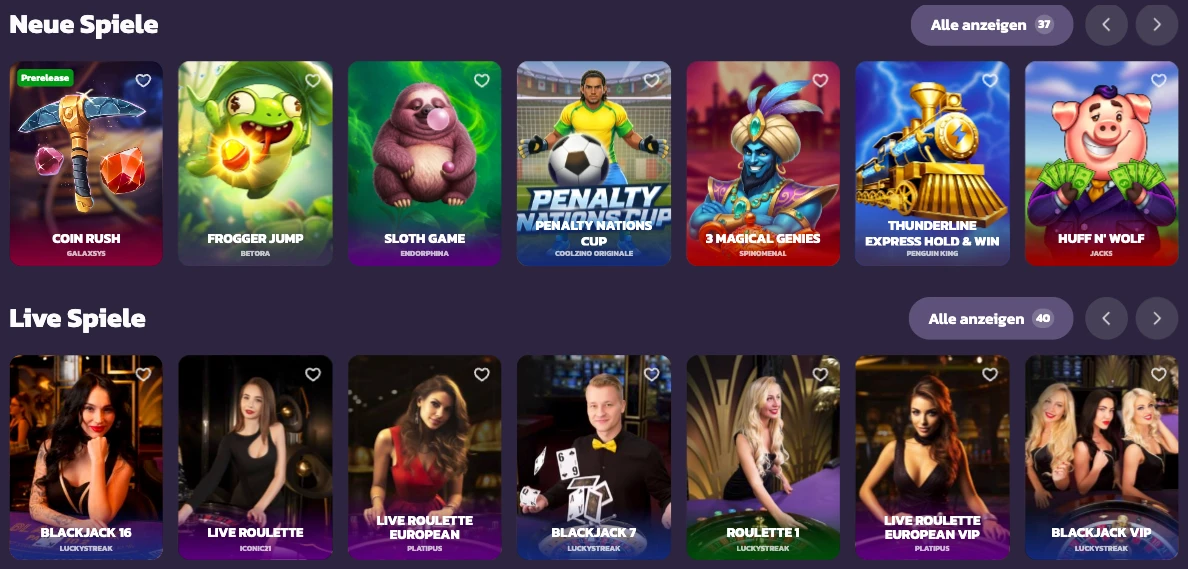 Coolzino Casino in Deutschland visual