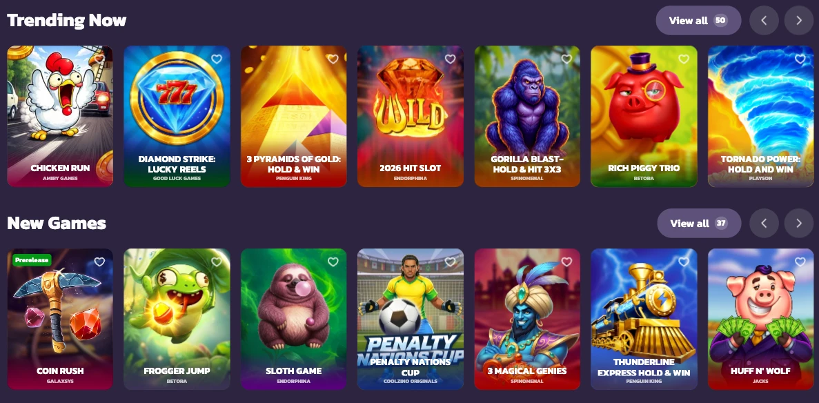 Coolzino Casino visual